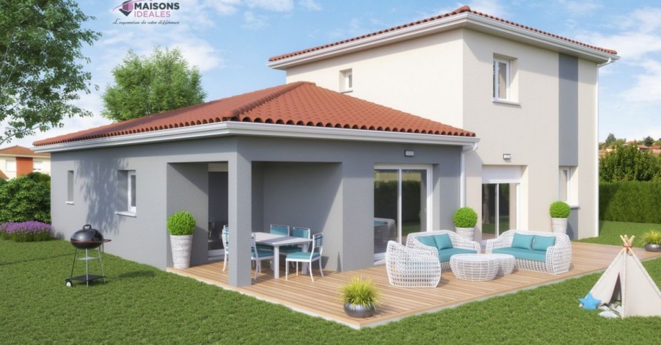 Maison 3 chambres avec auvent et terrasse
