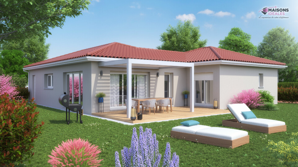 Maison de plain-pied, 102m² habitable 20m² de garage