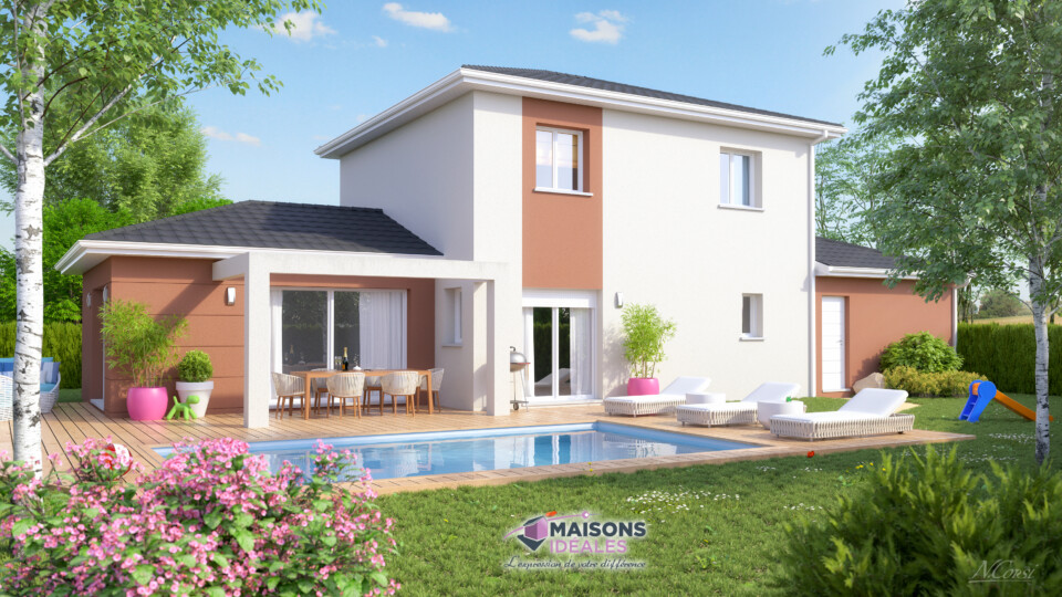 Maison à étage, 125m² habitable 28m² de garage