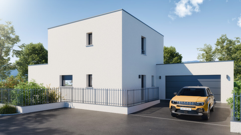 Maison à étage, 124m² habitable 42m² de garage