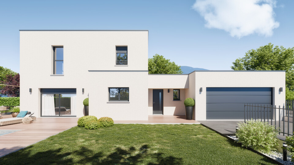 Maison à étage, 128m² habitable 41m² de garage