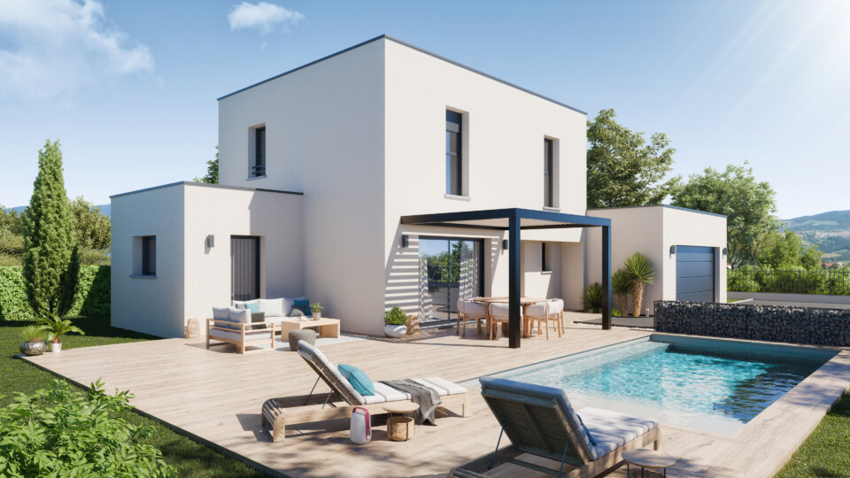 Maison à étage, 106m² habitable 54m² de garage