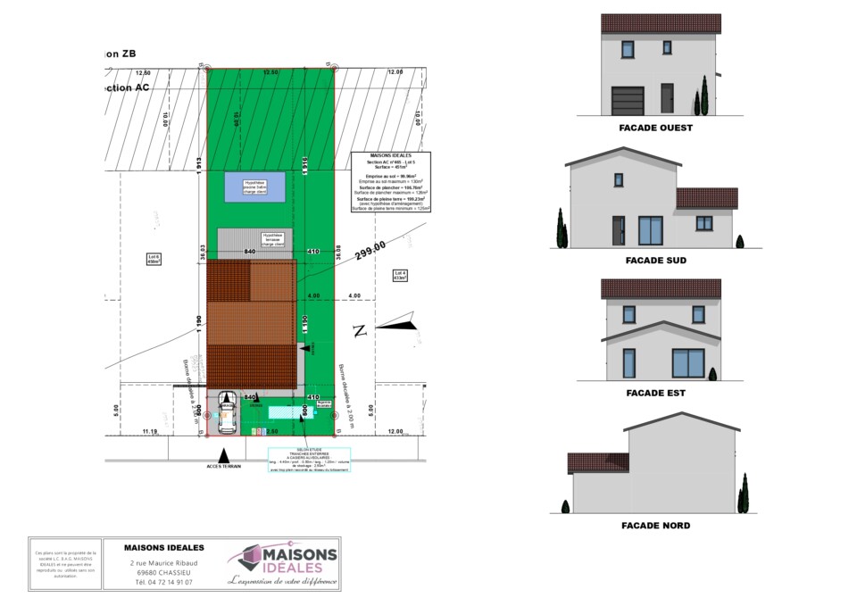 Terrain 450 m² MONTANAY