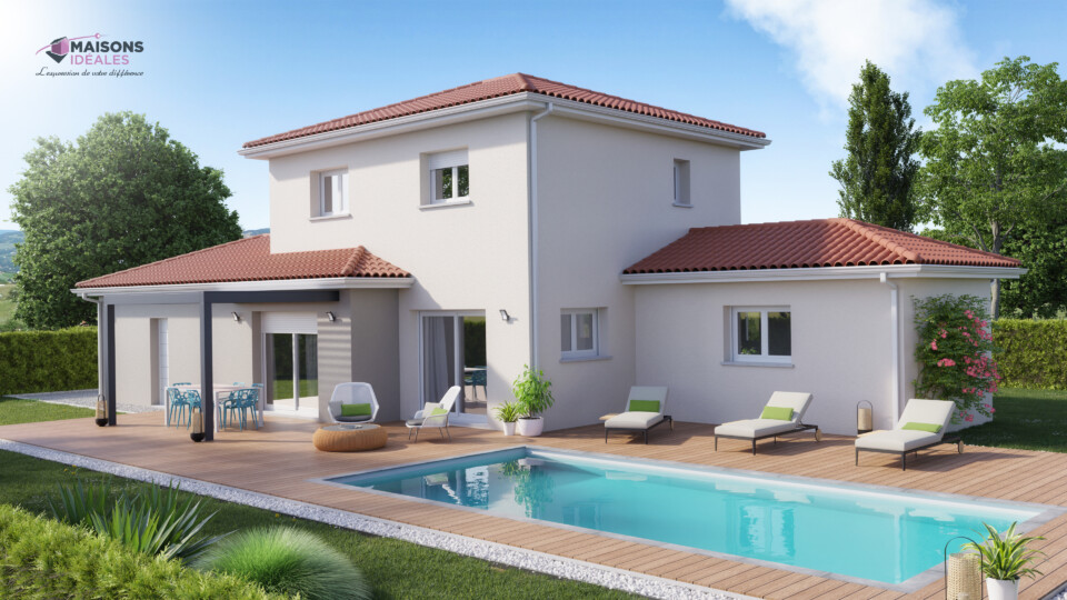 Maison à étage, 106m² habitable 35m² de garage