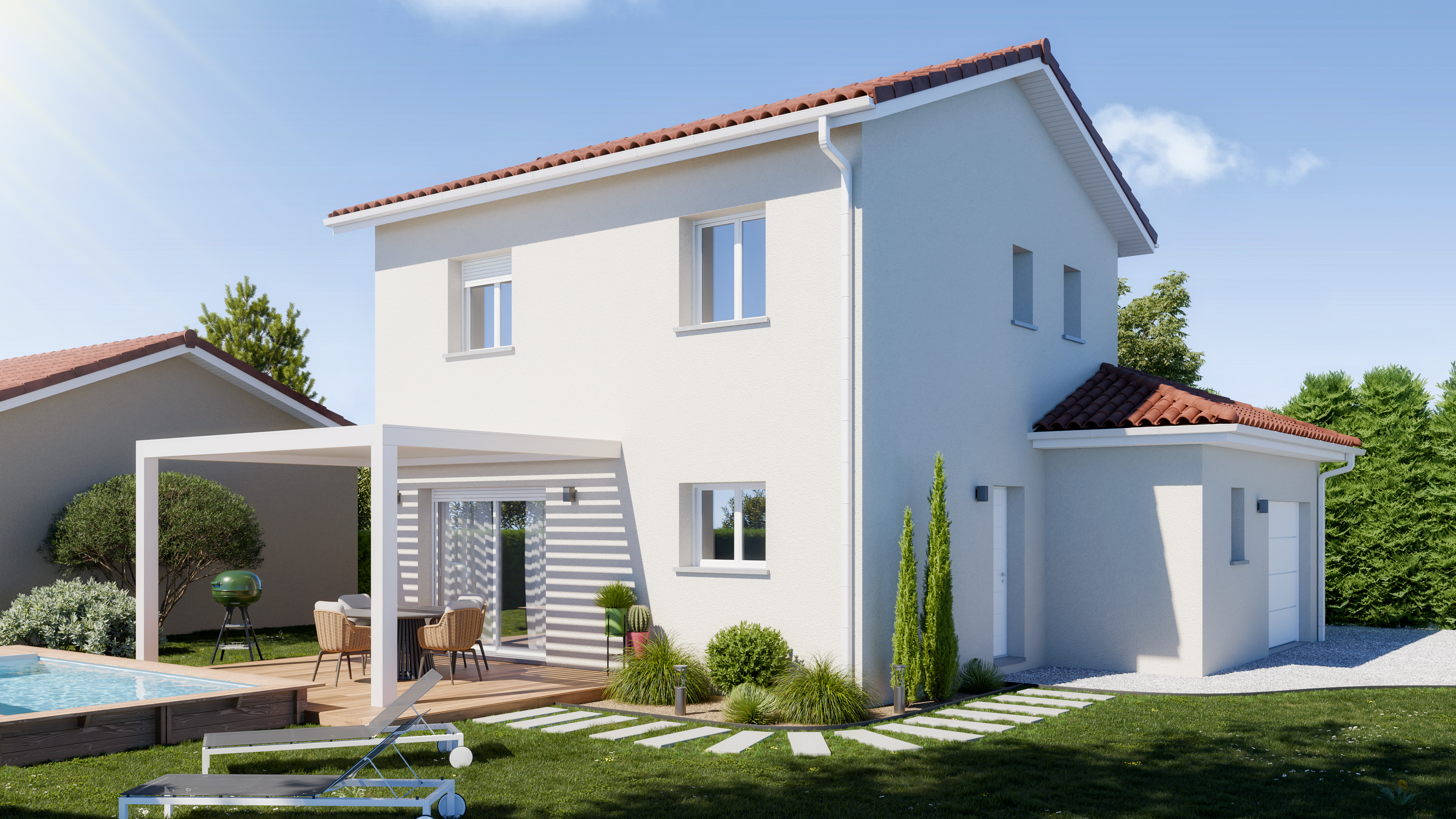 Maison à étage, 99m² habitable 16m² de garage | Maisons Idéales